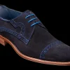 Ashton - Navy Cut Through Suede
