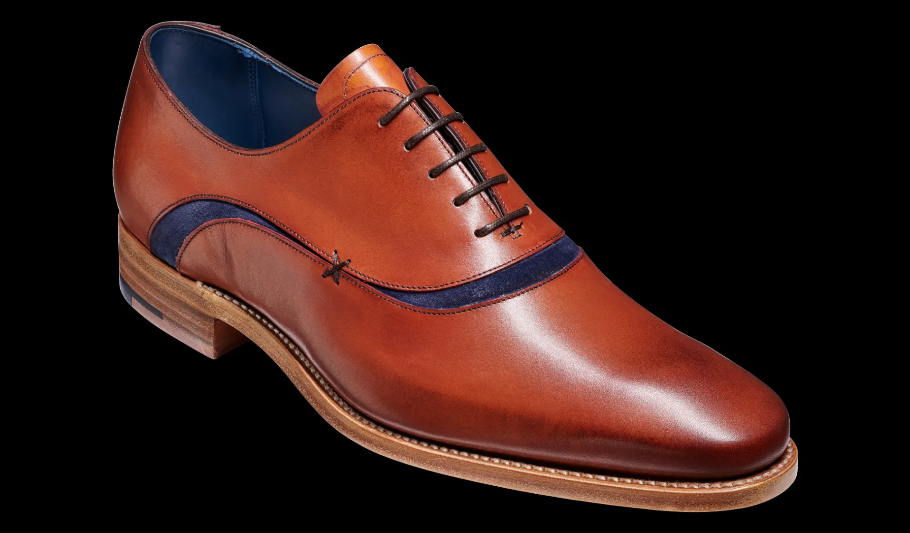Emerson - Antique Rosewood Navy Suede