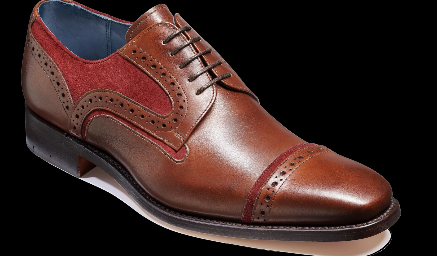 Haig - Walnut Calf / Burgundy Suede