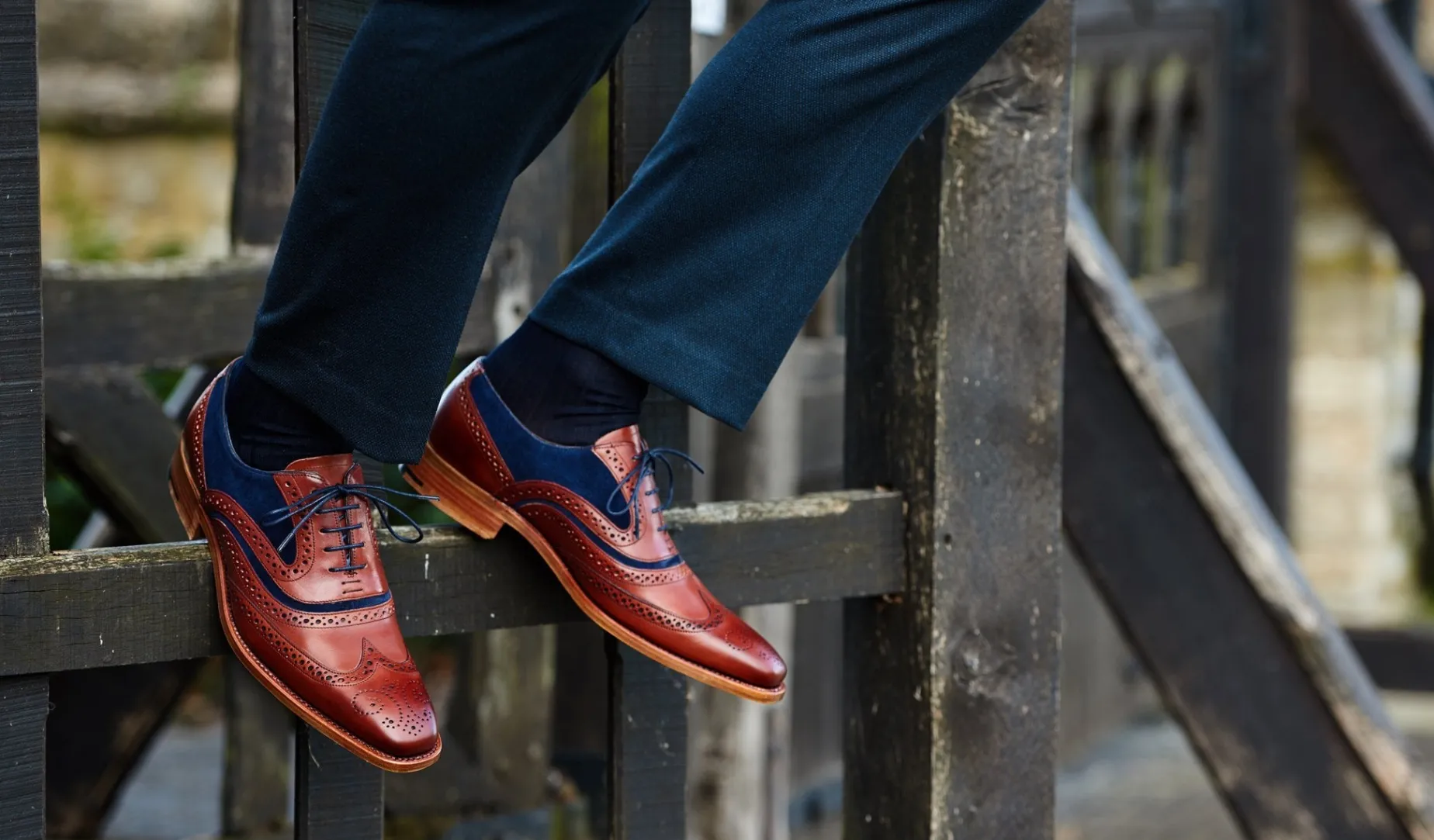 Mcclean - Cedar Calf / Blue Suede