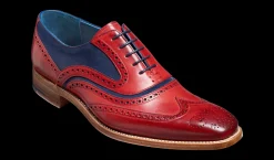 Mcclean - Red Hand Painted / Navy Suede