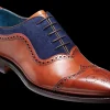 Nicholas - Antique Rosewood / Navy Suede