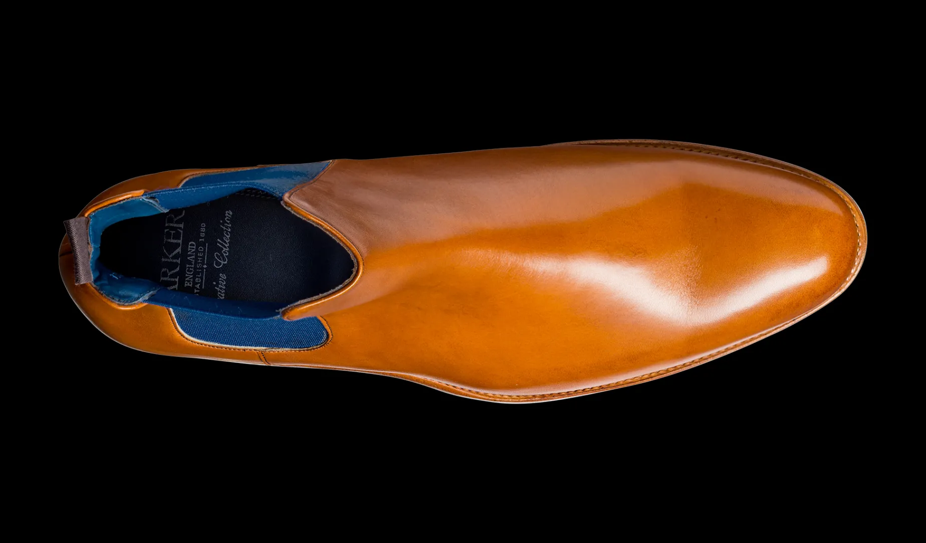 Violet - Cedar Calf / Blue Elastic