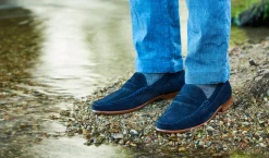 William - Dark Navy Suede